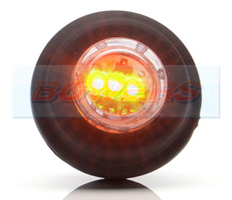 WAS W80 LED Push In Amber Side Marker Light